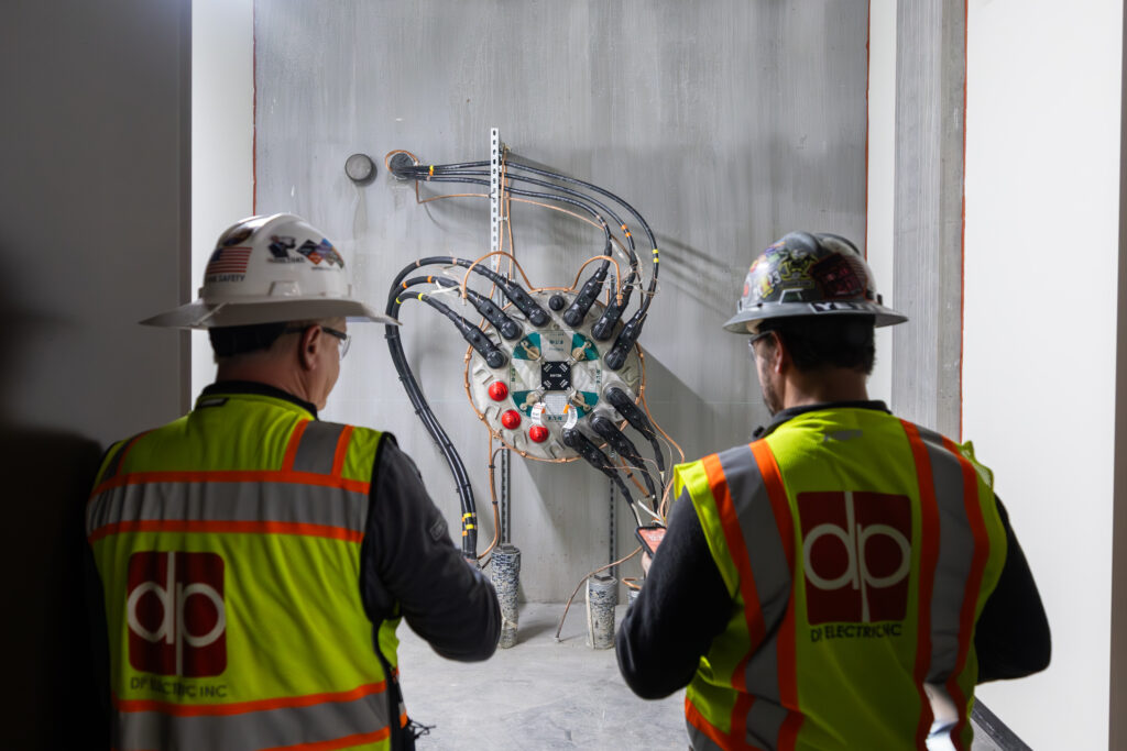 Technician working on a Kearney switchgear